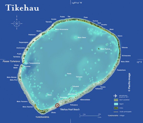 Tikehau Atoll island