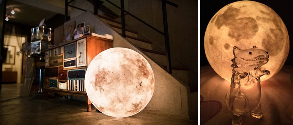 moon shaped lamp