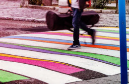 colorful crosswalks