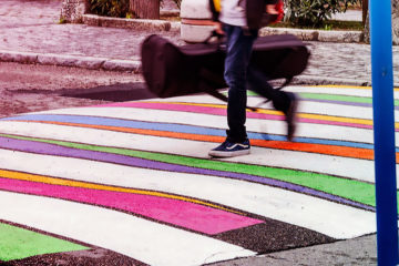 colorful crosswalks